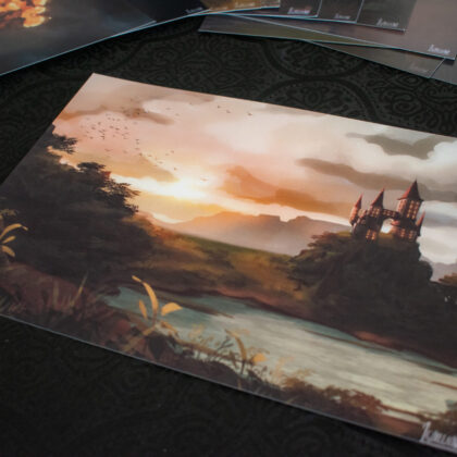 Castle on a Cliff – Tirage limité A4