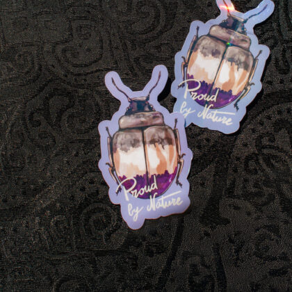 Sticker Pride holographique – “Asexual”