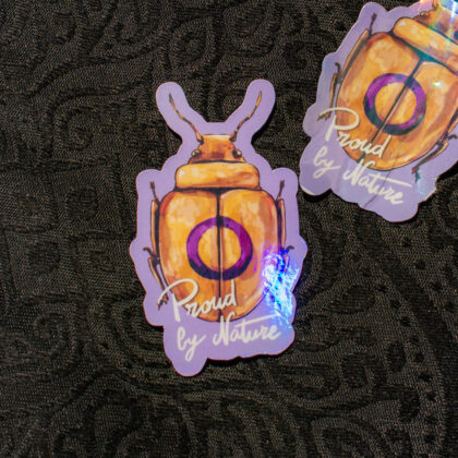 Sticker Pride holographique – “Intersex”
