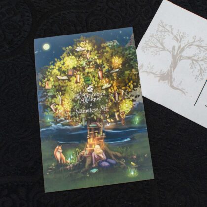 Carte postale Grimoire Ludique - "Library Tree"