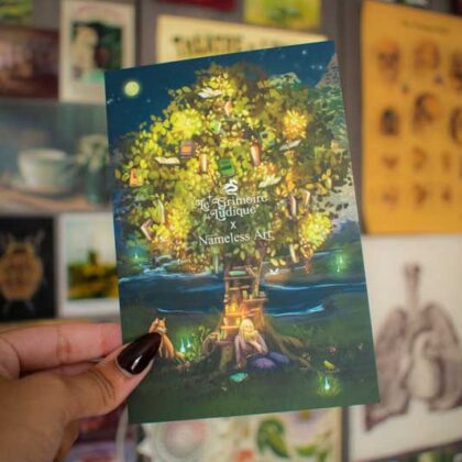 Carte postale "Library Tree"