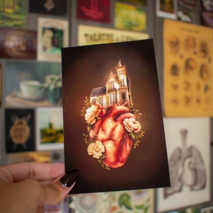 Carte postale - "House on a Heart"