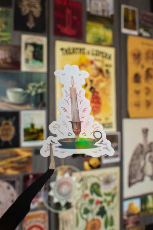Sticker holographique - "Candle"