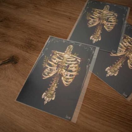 Print A6 - “Floral Ribcage”